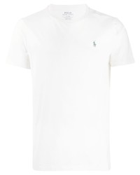 T-shirt à col rond blanc Polo Ralph Lauren