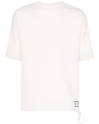 T-shirt à col rond blanc Prevu