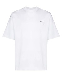 T-shirt à col rond blanc Prevu