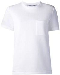 T-shirt à col rond blanc Proenza Schouler
