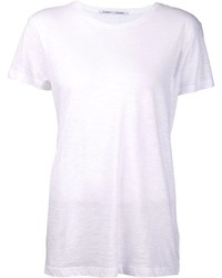 T-shirt à col rond blanc Proenza Schouler