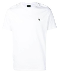 T-shirt à col rond blanc PS Paul Smith