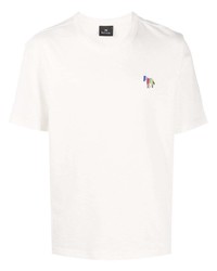 T-shirt à col rond blanc PS Paul Smith