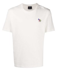 T-shirt à col rond blanc PS Paul Smith