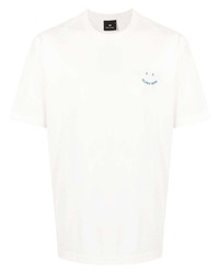 T-shirt à col rond blanc PS Paul Smith