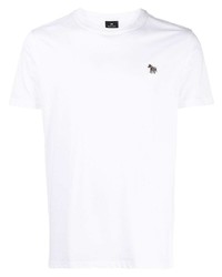 T-shirt à col rond blanc PS Paul Smith