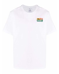 T-shirt à col rond blanc Puma