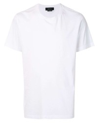 T-shirt à col rond blanc Qasimi