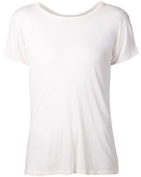 T-shirt à col rond blanc R 13