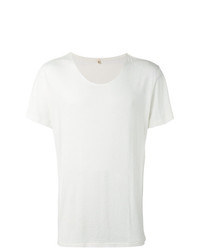 T-shirt à col rond blanc R13