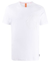 T-shirt à col rond blanc Raeburn