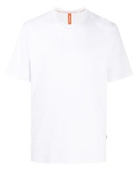 T-shirt à col rond blanc Raeburn