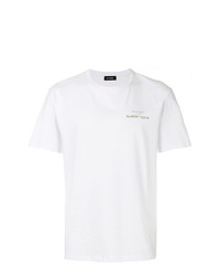 T-shirt à col rond blanc Raf Simons