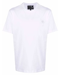 T-shirt à col rond blanc Raf Simons X Fred Perry