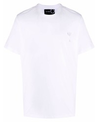 T-shirt à col rond blanc Raf Simons X Fred Perry