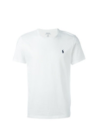 T-shirt à col rond blanc Ralph Lauren