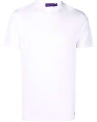 T-shirt à col rond blanc Ralph Lauren Purple Label