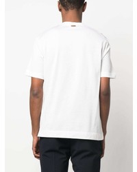 T-shirt à col rond blanc Z Zegna