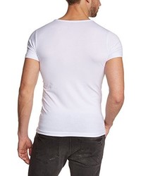 T-shirt à col rond blanc Redbridge