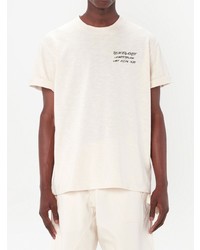 T-shirt à col rond blanc JW Anderson