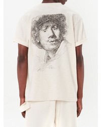 T-shirt à col rond blanc JW Anderson