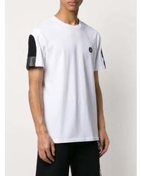 T-shirt à col rond blanc Philipp Plein