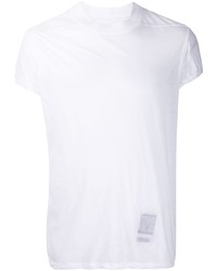 T-shirt à col rond blanc Rick Owens DRKSHDW