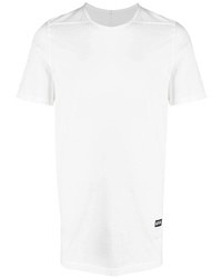 T-shirt à col rond blanc Rick Owens DRKSHDW