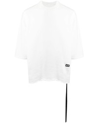 T-shirt à col rond blanc Rick Owens DRKSHDW