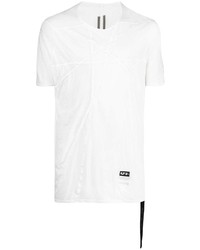 T-shirt à col rond blanc Rick Owens DRKSHDW