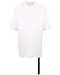 T-shirt à col rond blanc Rick Owens DRKSHDW