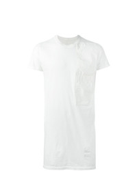 T-shirt à col rond blanc Rick Owens DRKSHDW