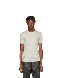 T-shirt à col rond blanc Rick Owens