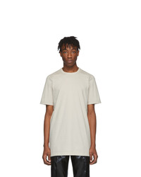 T-shirt à col rond blanc Rick Owens