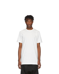 T-shirt à col rond blanc Rick Owens