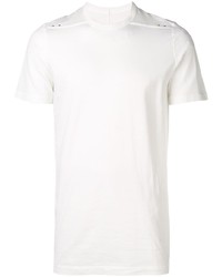 T-shirt à col rond blanc Rick Owens