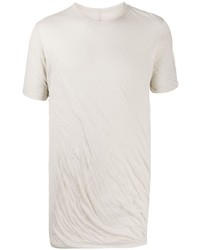 T-shirt à col rond blanc Rick Owens