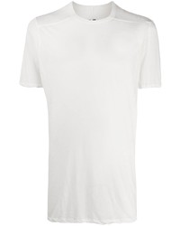 T-shirt à col rond blanc Rick Owens