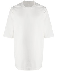 T-shirt à col rond blanc Rick Owens