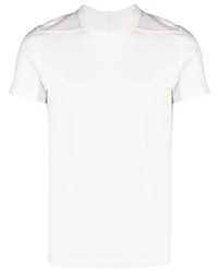 T-shirt à col rond blanc Rick Owens