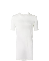 T-shirt à col rond blanc Rick Owens