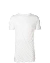 T-shirt à col rond blanc Rick Owens