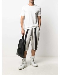 T-shirt à col rond blanc Rick Owens DRKSHDW