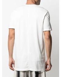 T-shirt à col rond blanc Rick Owens DRKSHDW