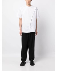 T-shirt à col rond blanc Feng Chen Wang