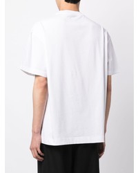 T-shirt à col rond blanc Feng Chen Wang