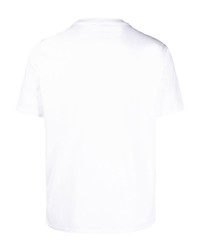 T-shirt à col rond blanc D4.0