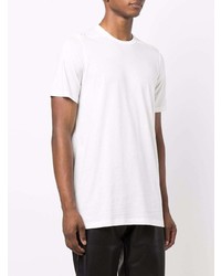 T-shirt à col rond blanc Rick Owens