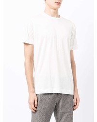 T-shirt à col rond blanc Emporio Armani