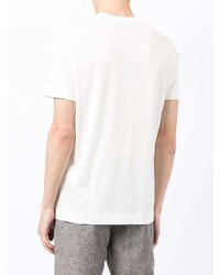 T-shirt à col rond blanc Emporio Armani